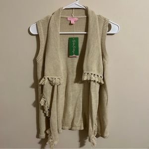 Lilly Pulitzer girls mini Abbott sweater vest size Large